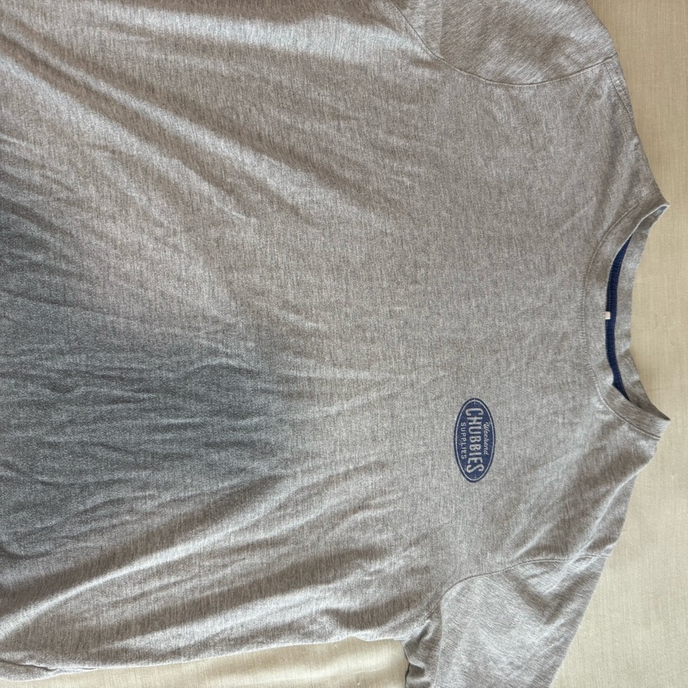 Chubbies Gray Short sleeve men’s tee